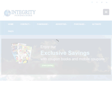 Tablet Screenshot of integrityfundraisers.com